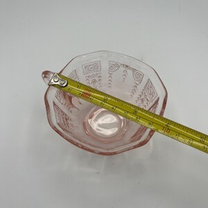 Vintage U.S. Glass “Octagon” Pink Depression Glass Teacup & Saucer Set of 2 (c. 1927–1930s) image 11