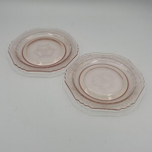 Vintage U.S. Glass “Octagon” Pink Depression Glass Teacup & Saucer Set of 2 (c. 1927–1930s) image 10