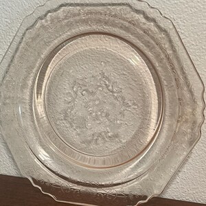 Vintage U.S. Glass “Octagon” Pink Depression Glass Teacup & Saucer Set of 2 (c. 1927–1930s) image 18