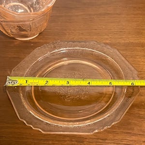 Vintage U.S. Glass “Octagon” Pink Depression Glass Teacup & Saucer Set of 2 (c. 1927–1930s) image 19