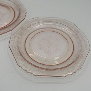 Vintage U.S. Glass “Octagon” Pink Depression Glass Teacup & Saucer Set of 2 (c. 1927–1930s) image 9