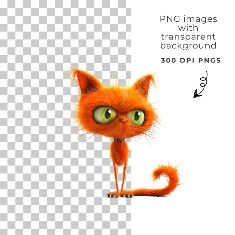 quirky cat clipart, quirky cat png