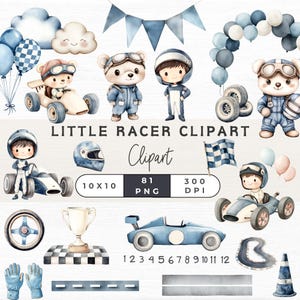 Clipart raceauto, clipart vintage raceauto, schattige raceauto clipart, perfect voor kinderfeestjes en decor, schattige raceauto, png