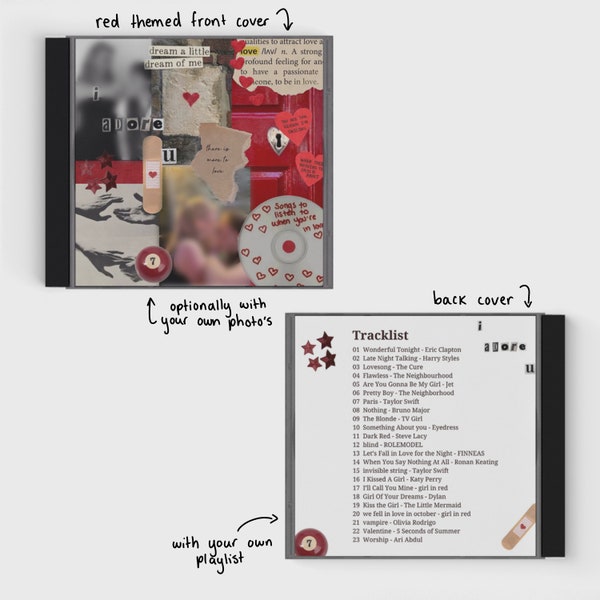 Personalized CD with scrapbook style case