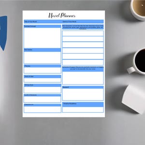 One-Page Novel Planner: Printable Story Outline | PDF Download