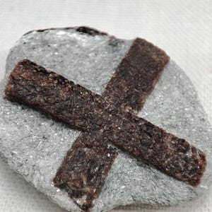 Staurolite cross
