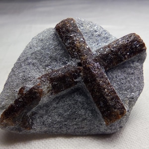 Staurolite cross