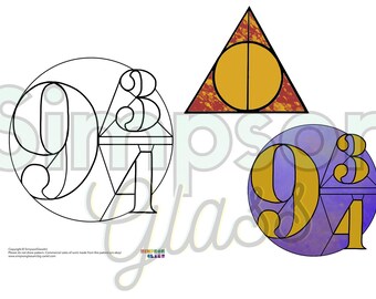 Boy Wizard Stained Glass Pattern Bundle