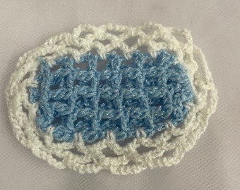 Linen Crochet Handmade(Pack of 6) (Light Blue)