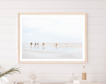 Surf print, surfers print, friends surfers, surfing wall art, wall decor, beach wall art, sea photo print