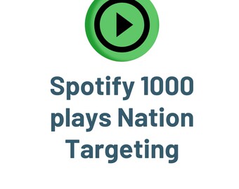 Spotify 1000 speelt Targeting Nation / verhoog je Spotify