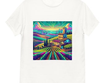 Men's classic tee Italy art Tuscany pop cyber art