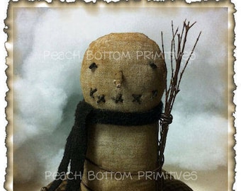 ePattern Primitive Winter Snowman Pin Keep Sewing Pattern PDF File Instant Download!