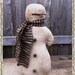 ePattern~Christmas Winter Never Melt Snowman Doll