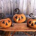ePattern~Primitive Fall Halloween Grungy Pumpkin Jack JOL Sitter