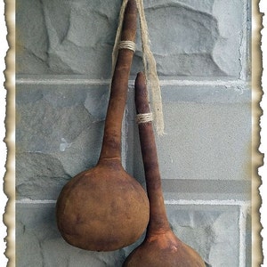 READ Item Description for Important Information:  Primitive Fall Dipper Gourd Digital Printable Sewing Pattern Tutorial