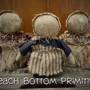 Tutoriel de patron de couture imprimable primitif Lil Prairie Doll