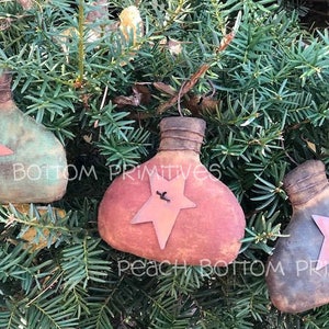 DIGITAL FILE Primitive Christmas Ball Tree Ornaments Sewing Pattern, PDF File, Instant  Digital Download