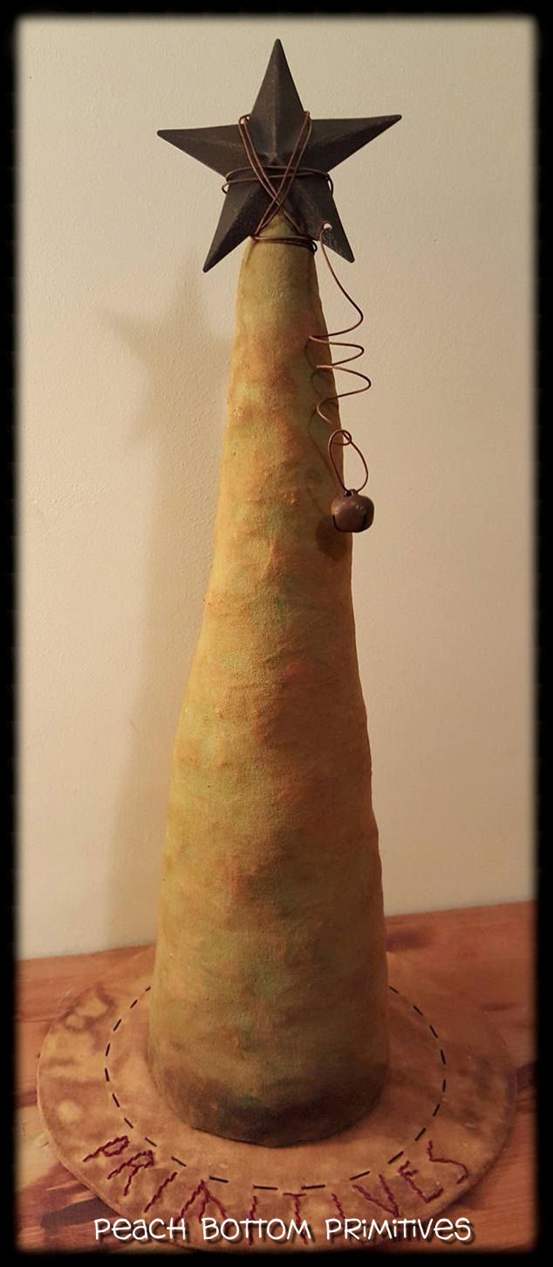 Epatternprimitive Rag Stuffed Skinny Christmas Tree PDF Etsy