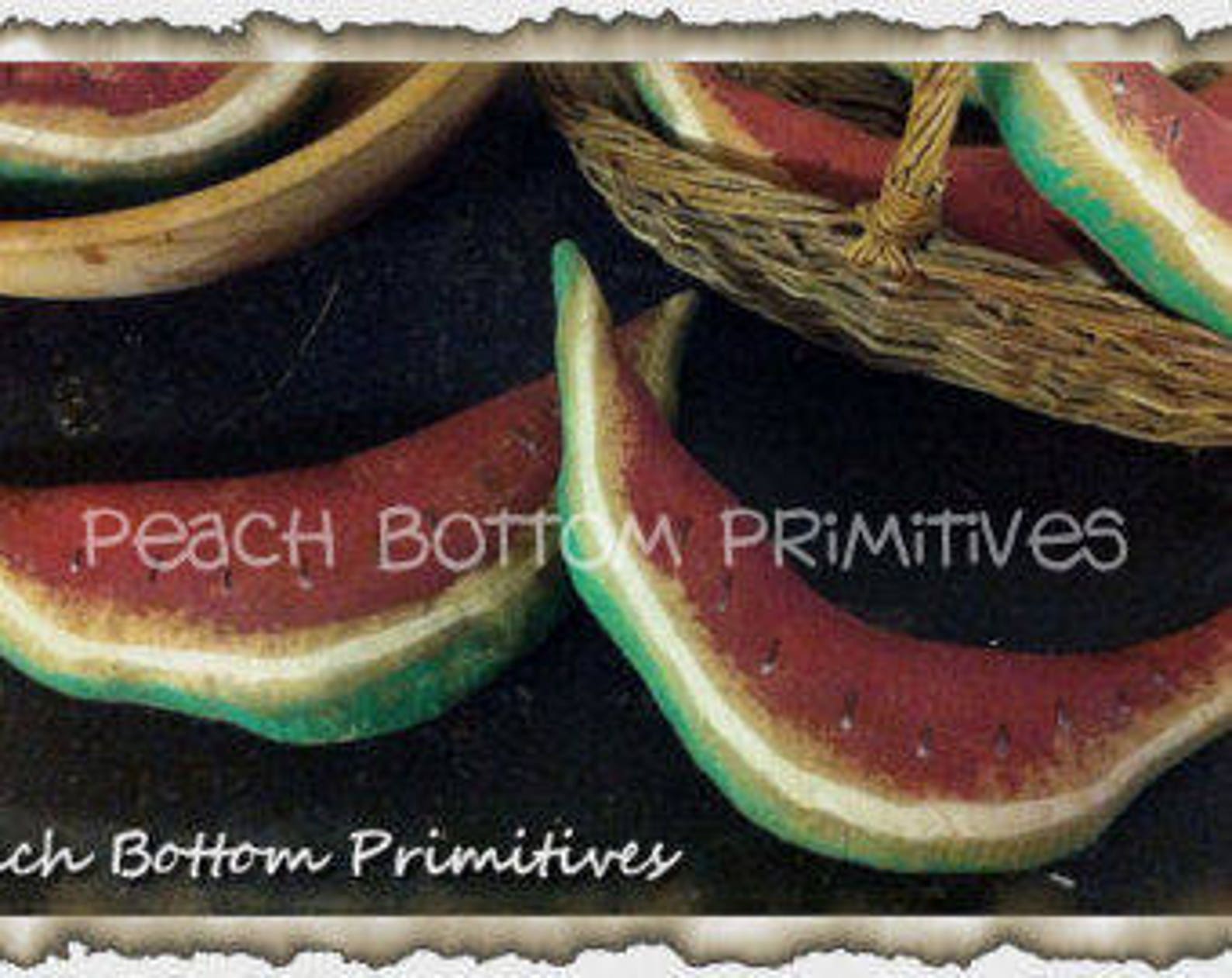 DIGITAL FILE Primitive Summer Watermelon Slices Bowl Fillers Epattern ...