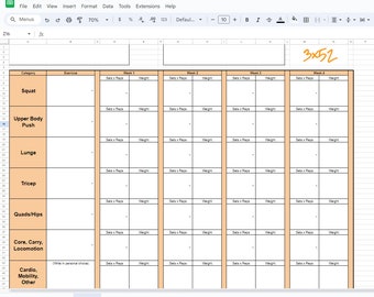 3x52 Workout Builder