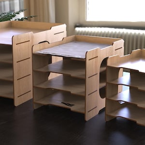 Plantilla de organizador de papel cortado a láser: tamaños A4 y A3 (descarga digital)