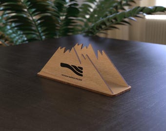 Laser Cut NAPKIN HOLDER Template | Wooden Table Organizer SVG | 168x56x65mm | Dxf, Ai, LBRN2