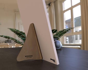 Wooden Easel Stand SVG | Plate Display Holder | Photo Frame Support | 10 Sizes Bundle (10cm - 36cm) | Tablet Stand | Laser Cut File | LBRN2
