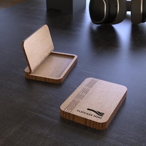 Modello per scatola regalo in legno / Taglio laser SVG DXF Ai Lbrn2 / 110x80x15mm / Custodia per biglietti con coperchio a ribalta / 3 mm 4 mm 6 mm 1/8 1/4