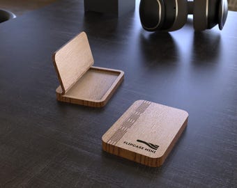 Wooden Gift Card Box Template | Laser Cut SVG DXF Ai Lbrn2 | 110x80x15mm | Flip Lid Card Case | 3mm 4mm 6mm 1/8 1/4