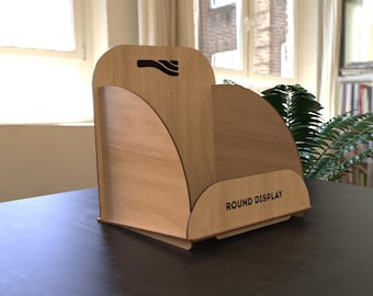 Laser Cut Wooden Display Stand Template: Product Showcase Organizer (SVG DXF Ai Lbrn2 File)