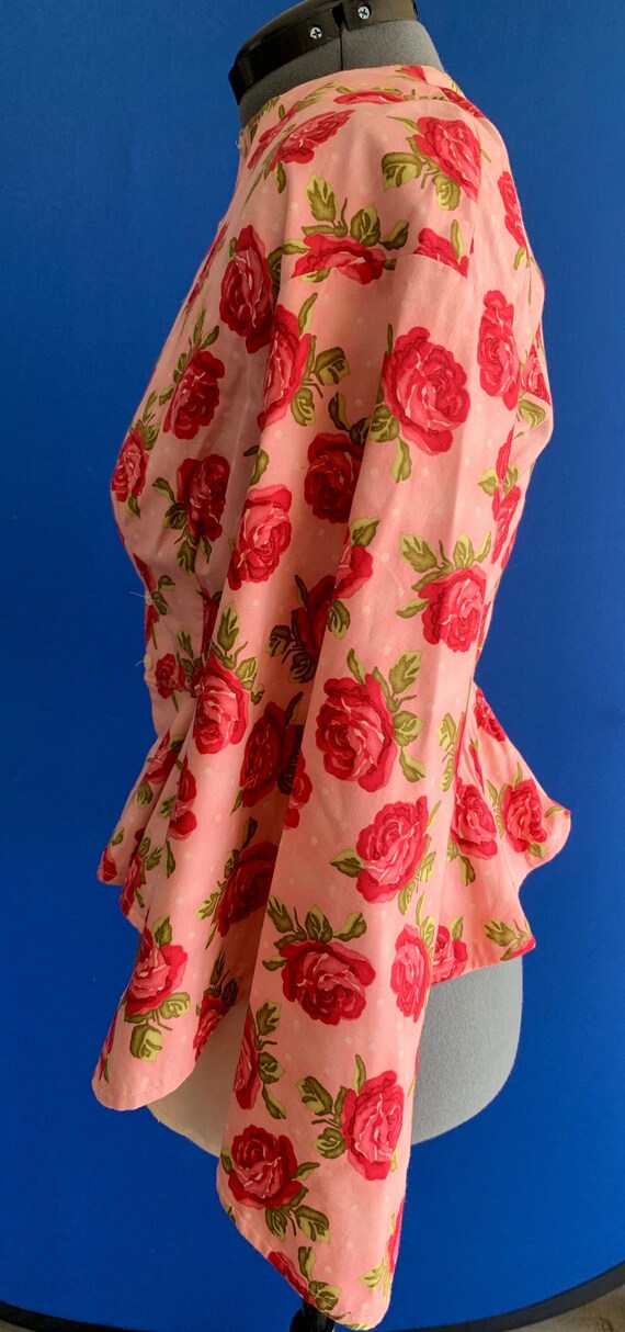 Recollections Pink Rose Patterned Cotton Civil Wa… - image 2