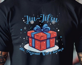 Vakantie jiu-jitsu shirt originele cadeauverpakking vakantie jiu-jitsu tshirt voor kerstcadeau voor grappig jiu-jitsu T-shirt cadeau voor politieagent