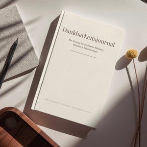 Herzensjournal – Digitales Dankbarkeitsjournal PDF für Wochen-, Monats- und Jahresreflexion, Achtsamkeit & Selbstreflexion