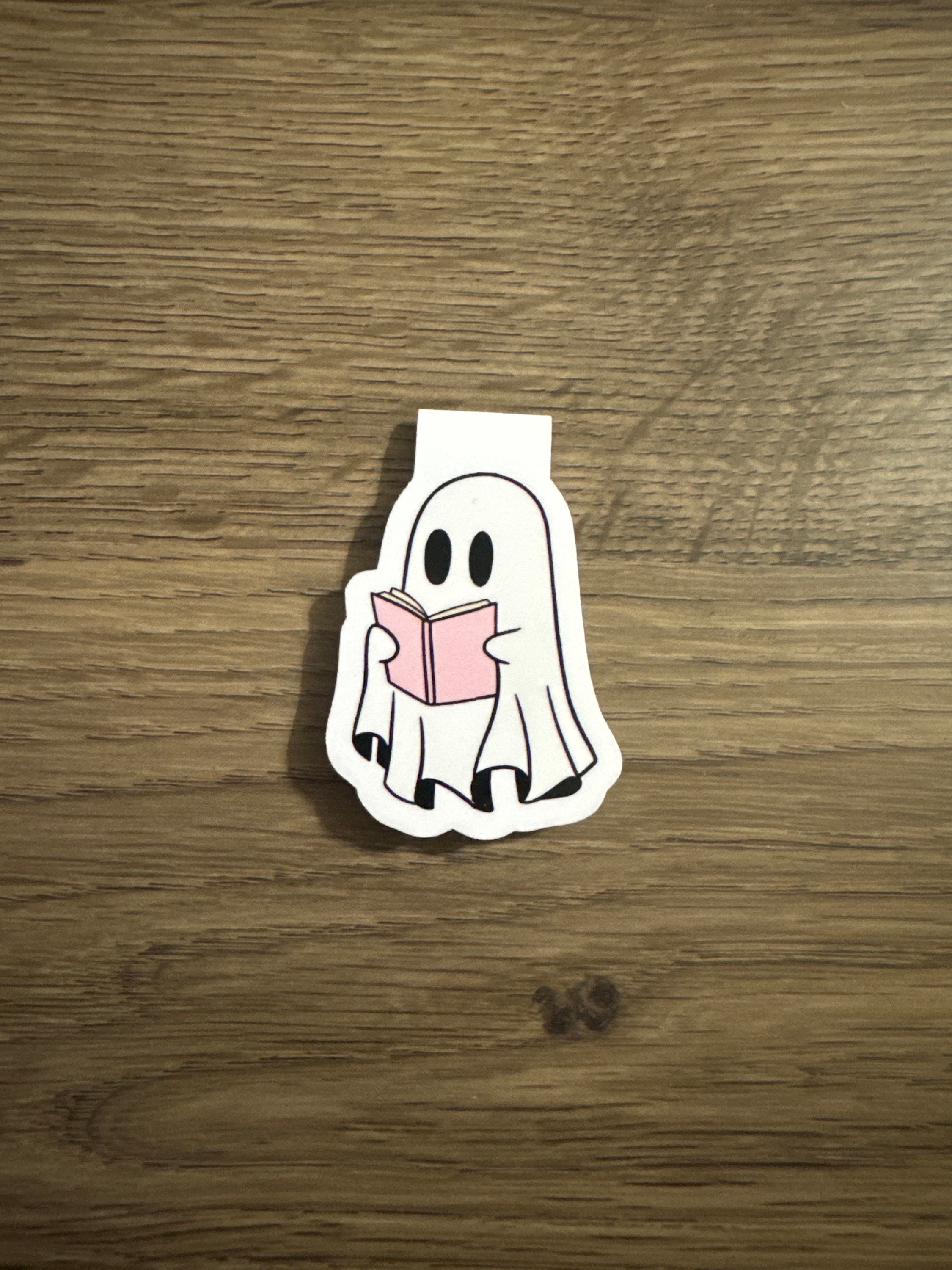 Books With Boo Magnetic Bookmark: Gifts for Readers - Etsy