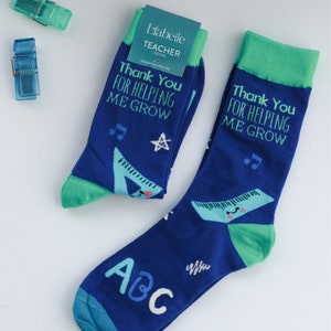 Lehrersocken für Lehrer Geschenke für männliche Lehrer Geschenkideen für Lehrer Danke, dass Sie mir helfen, Geschenke für Lehrergeschenke für ihn wachsen zu lassen