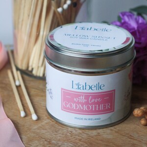 Godmother Candle Godmother Gift for Godmother Thank You Godmother Will you be my godmother Candle for godmother gift idea for godmother