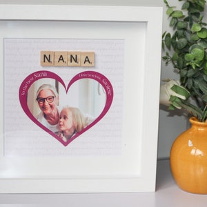 Nana Frame for Nana Personalised Frames For Nana Gifts for Grandma Gifts for Nanny Frames Personalised Gifts for Nana Personalized Frame