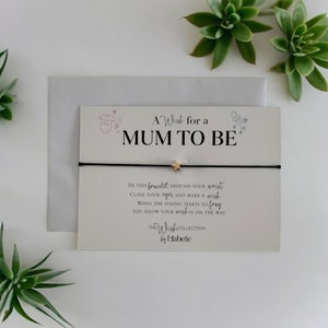 Mum To Be Gift for Mum To Be Gifts for Mum To Be Wish String for Mum To Be Wish Bracelet for Mum To Be cards for Mum To Be Gift Ideas