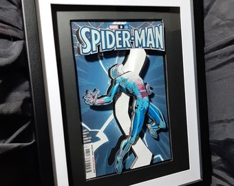 Spider Man cover shadow box art 4 layer 11x14 as this is my title piece setting it at a discounted price