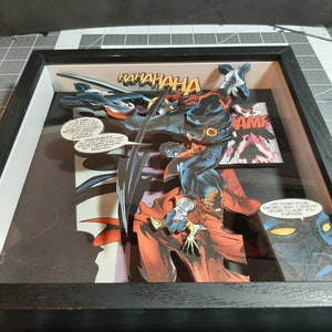 Page de bande dessinée Nightcrawler 9 x 9 shadowbox art 5 couches image 2