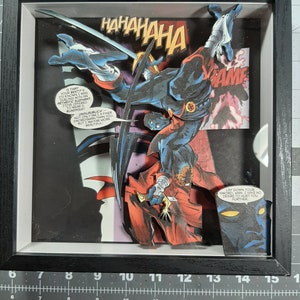 Page de bande dessinée Nightcrawler 9 x 9 shadowbox art 5 couches image 4