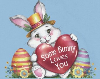 Some Bunny Loves You - Charmant t-shirt pour tout-petit pour la joie et le style de Pâques