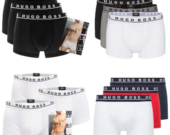 Hugo Boss Boxer Underwear 3 in a Pack Boxer Shorts Briefs Trunks Brand New