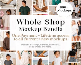 This one Whole Shop Mockup Bundle