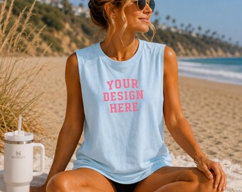 Chambray Comfort Colors 9360 Mockup