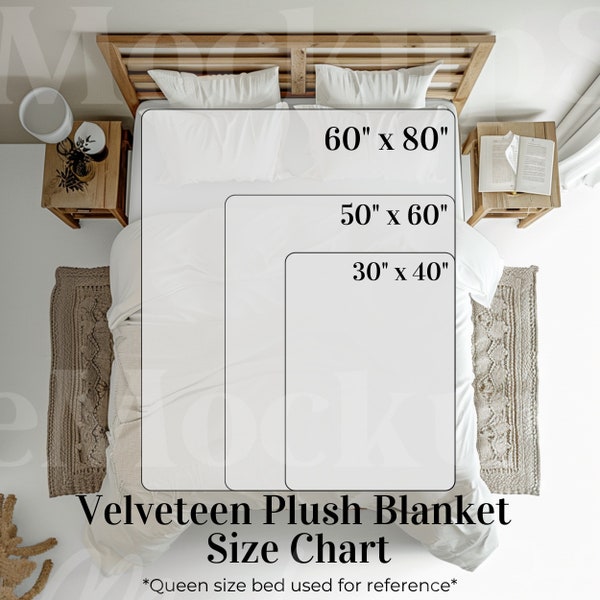 Velveteen Plush Blanket  Size Chart,Throw Blanket Mockup Chart, Kids Blanket Mockup, Boho Sherpa Blanket, Baby Blanket Mockup, Drag and Drop