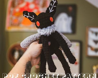 Floppy Mothman Crochet Pattern, Beginner Friendly (PDF Pattern)