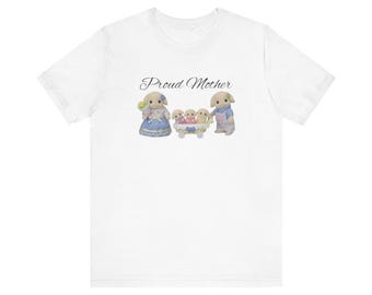 Calico Critters Proud Mother Graphic Tee Trending Baby Tee It Girl Baby Tee Y2K Baby Tee Coquette Baby Tee Y2k Shirt Aesthetic Baby Tee