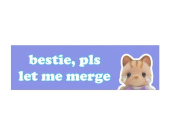 Calico Critters Bumper Sticker Car Accessories Funny Car Magnet Calico Stickers Vinyl Car Magnet for Car Decal for Car Accessories